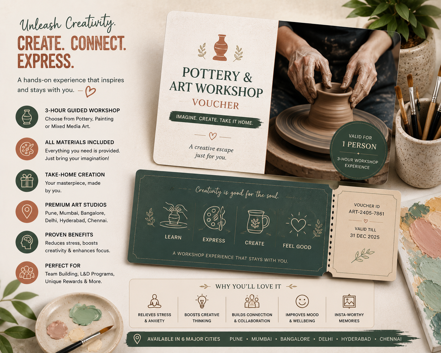 Pottery & Art Workshop Voucher